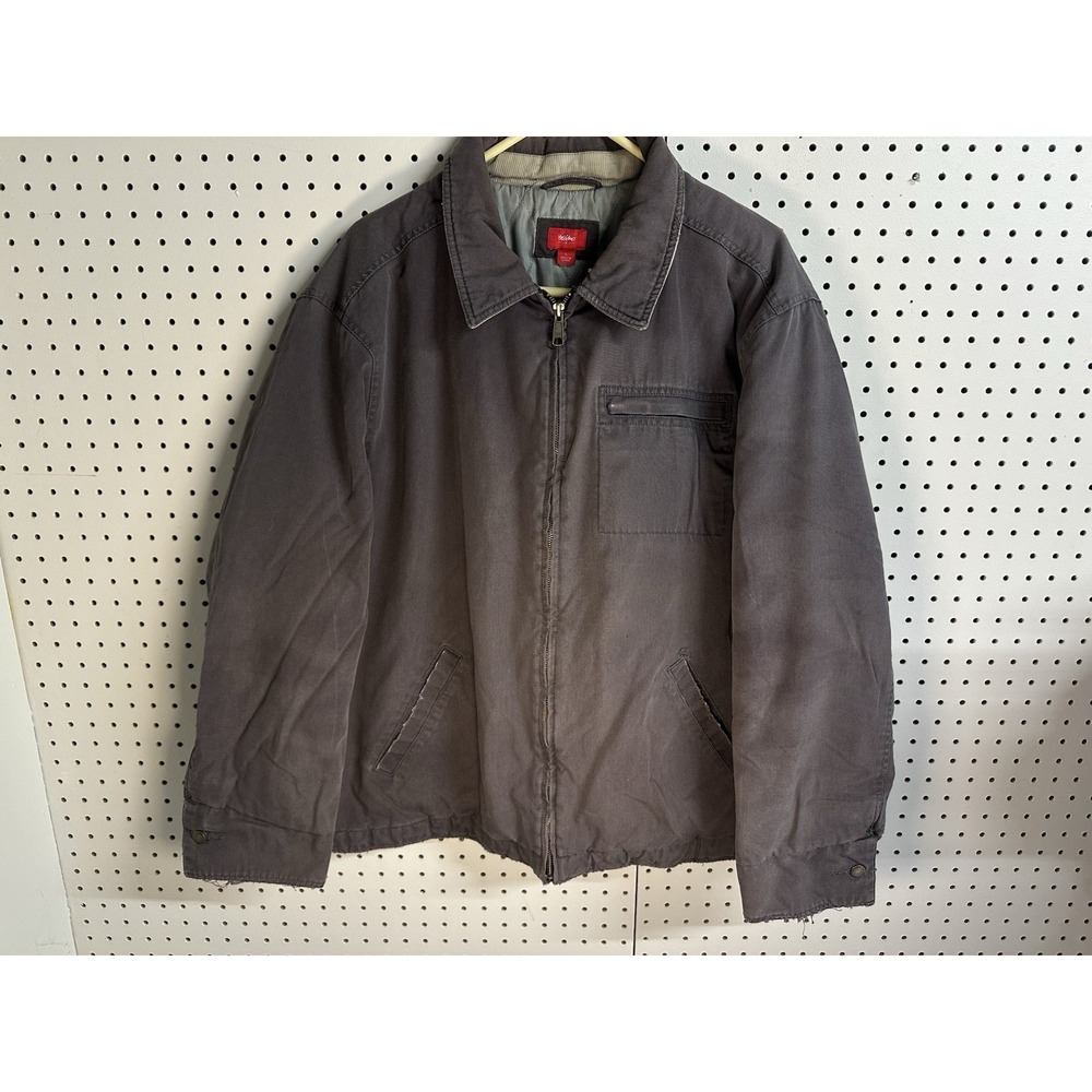 VTG‎ Mossimo Jacket Mens LARGE Brown Quilted Lined Distressed Chore Barn Coat